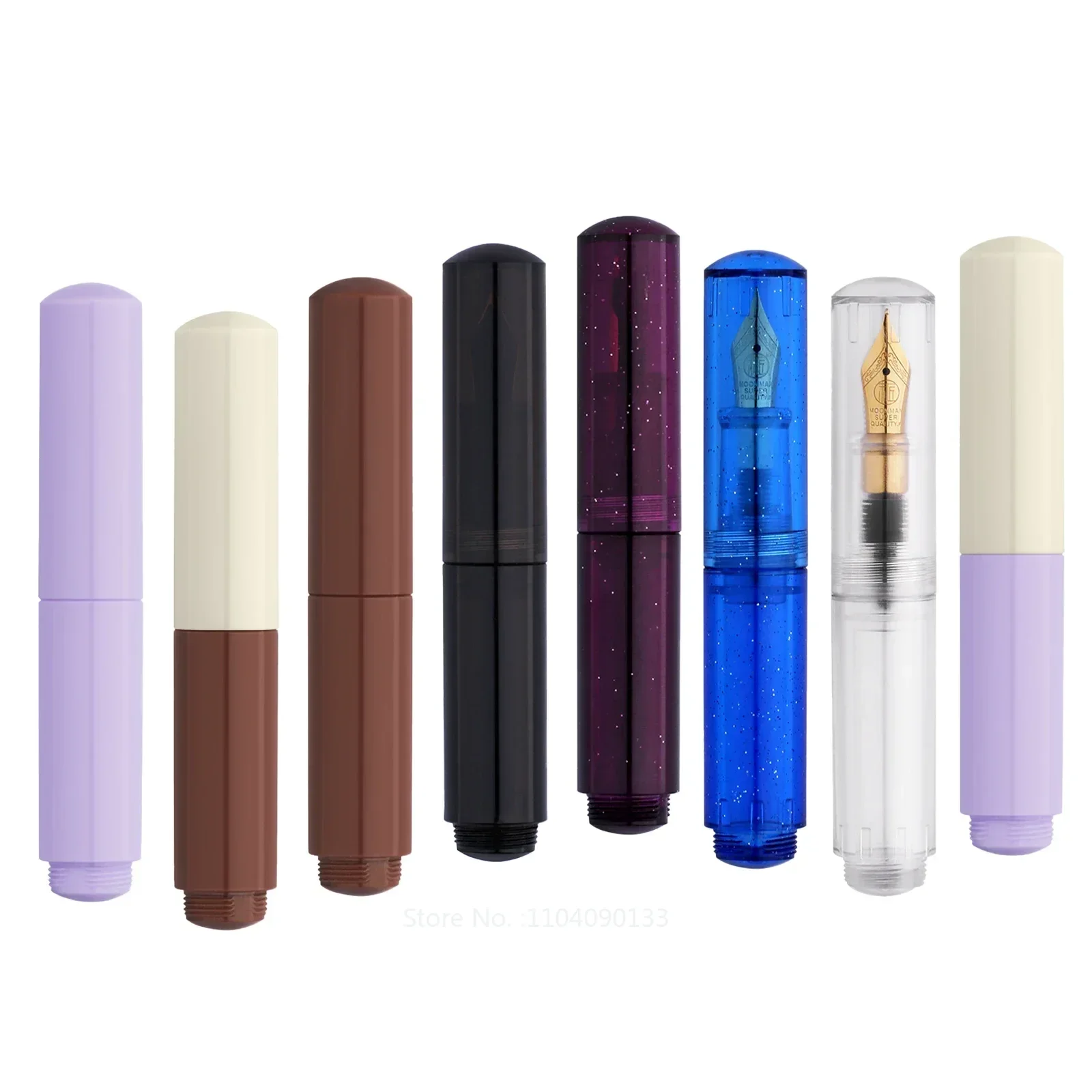 MAJOHN Second Generation wancai fountain pens Transparent Starry Sky writing ink Pen Macaron Maillard Brown Mini Pocket Pen