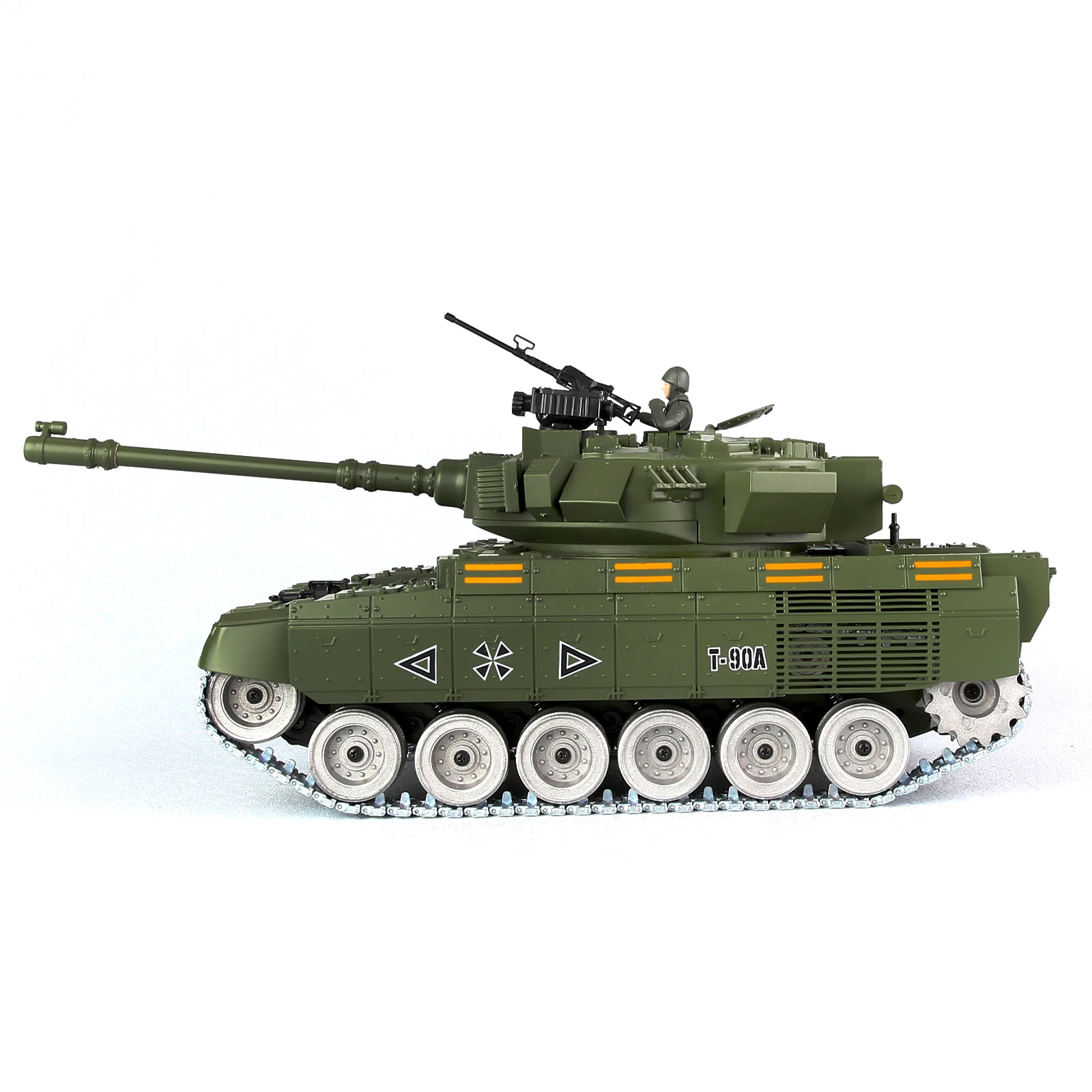 子供と大人のための軍用戦車,360度回転,2.4GHz, 1:16, T-80度回転,煙軍のおもちゃを備えたロシアの砲塔