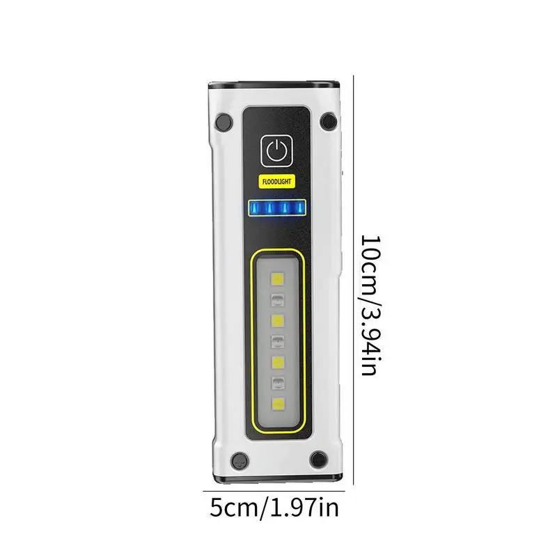 Outdoor LED Flashlight Outdoor Rechargeable Flash Light Color Changing Side Light Camping Supplies Power Bank For Fishers Hiking