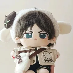 Eren Yeager Cute 20cm Stuffed Plush Doll COS Anime Attack On Titan Cotton Doll For Children Adults Cartoon Collectible Doll Toys