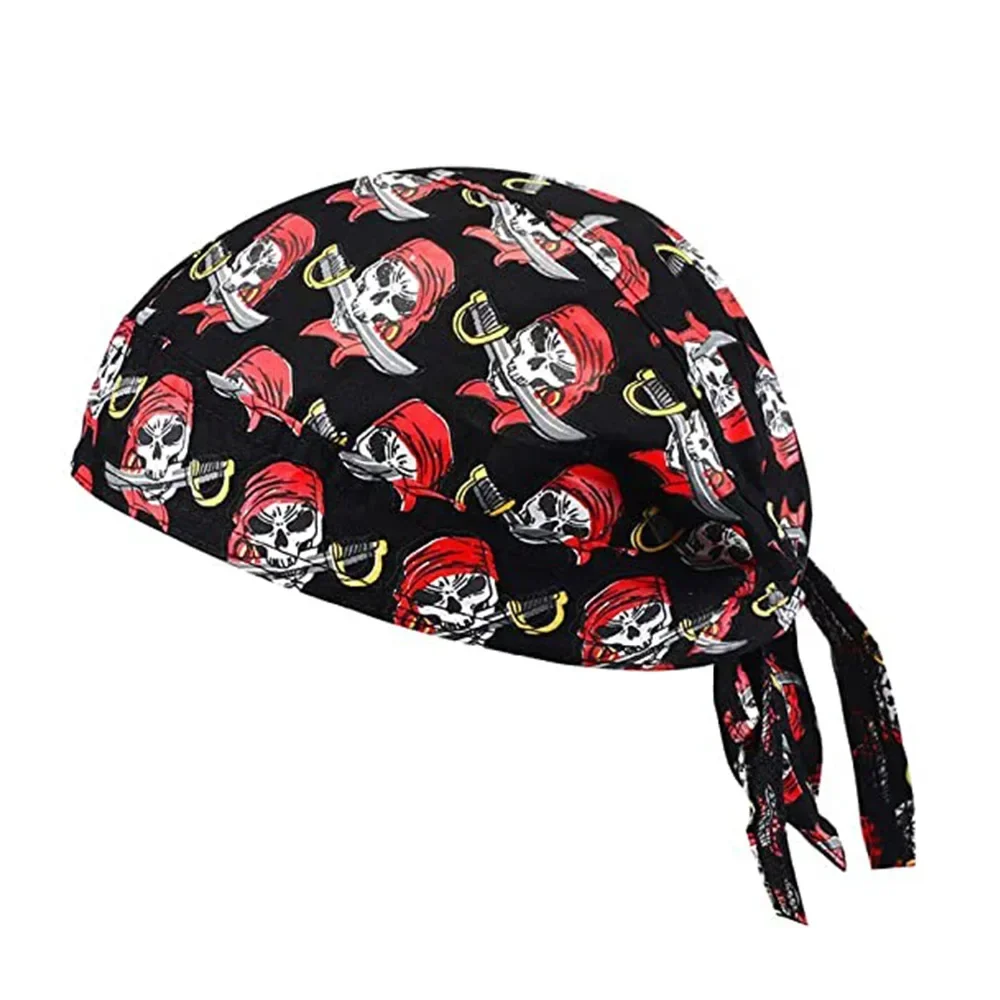 Outdoors Sport Headband Cycling Skull Pirate Cap Hat Bandana Head Wrap Breathable Helmet Liner Anti Sweat UV Men and Women