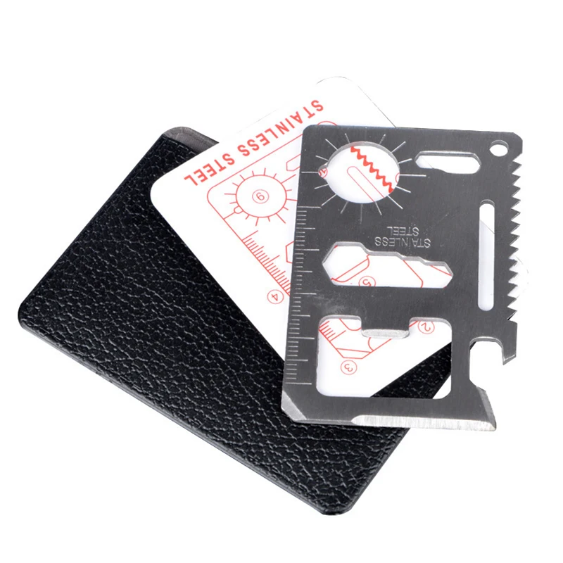 11 in 1 Portable Outdoor Camping Survival Multi-Tool Tourism Equipment Pocket Tool Credit Card