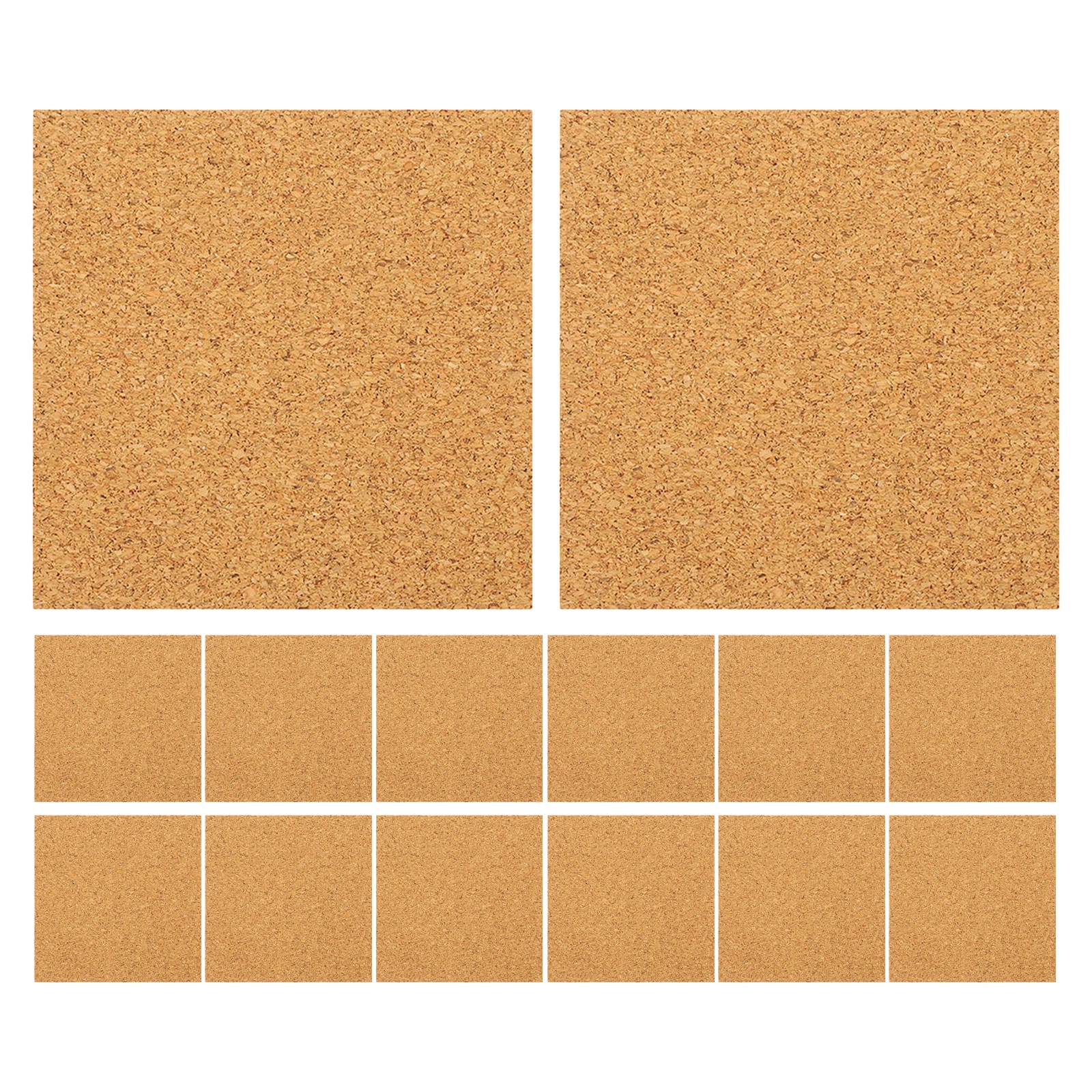 

40Pcs Self Adhesive Cork Sheets Square Tiles Backing Mat for DIY Crafts Message Board Wall Decor Soundproofing