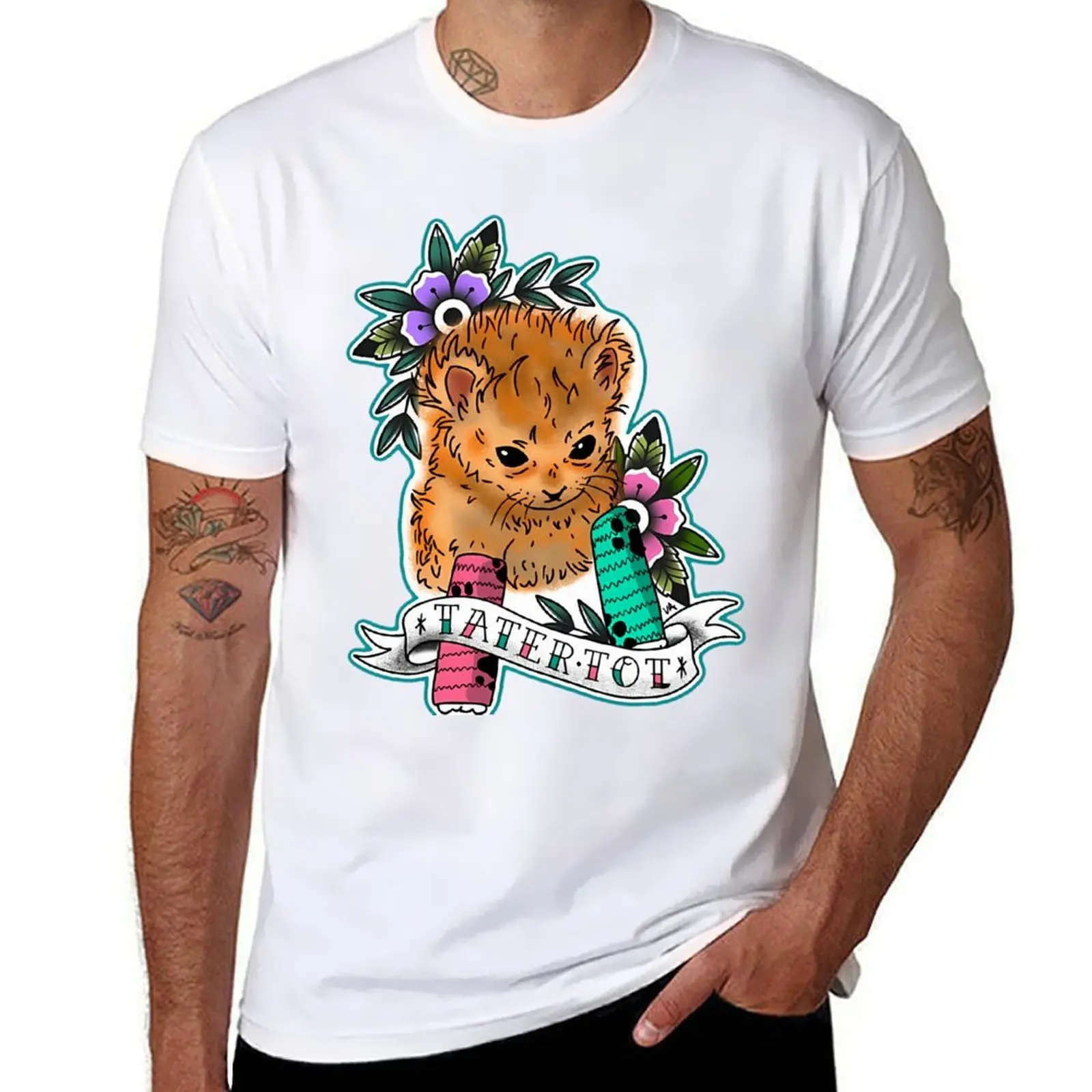 

Tater Tot Tattoo T-Shirt man graphic t shirt anime t shirts for man T-Shirt