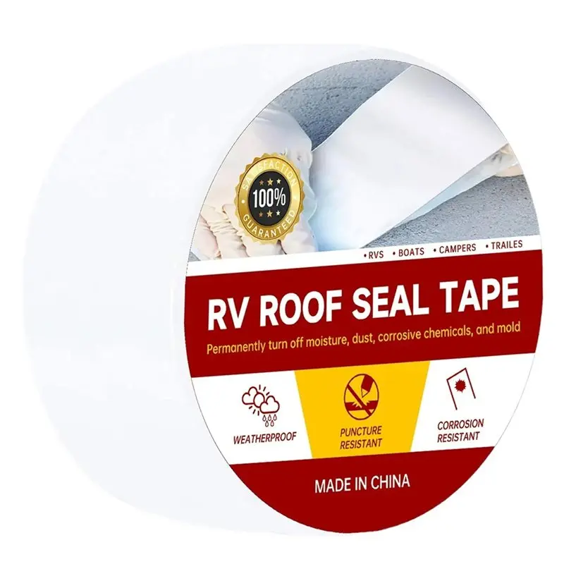 RV Roof Repair Tape Heavy Duty Waterproof White Tape For Trailers And Photovoltaic Systems