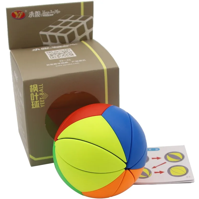 Puzzle Magic Cube Ahornblatt Ball einzigartige robuste und glatte Ball Cuber speed Lernspiel zeug für Kinder Anti-Stress