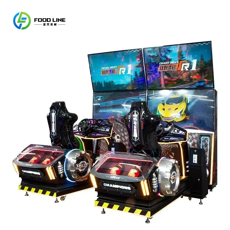 2026 New  Center Operated Motion Simulator Speed Drive 3D Tour Super Arcade Electronic Video Car Racing Game Machine Customized