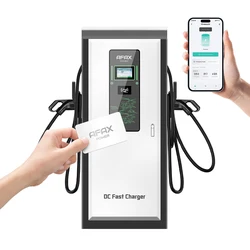 Hot Sales 60kw to 150kw CCS2 CHAdeMO Dual Connectors DC EV Charger With Paypal and NFC card