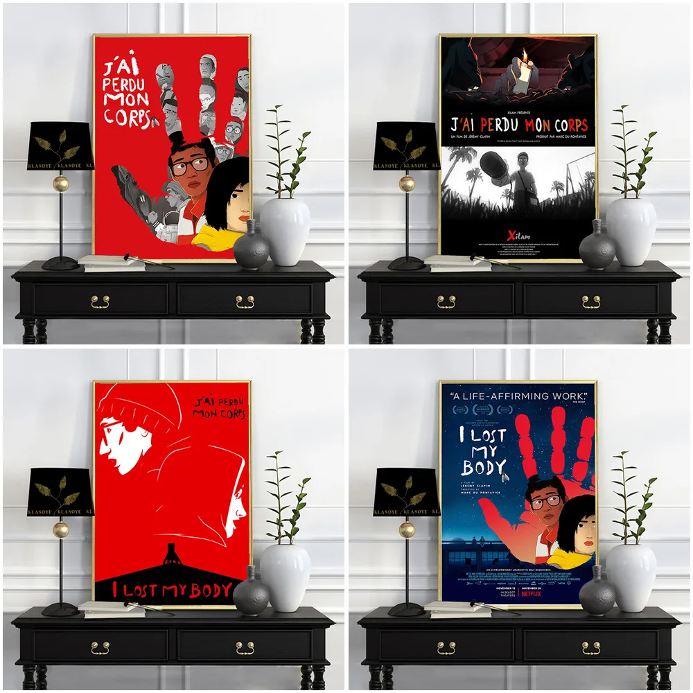 I Lost My Body Fantasy Drama Film Art Print Poster Cartoon Movie Abstract Canvas Painting Bar Pub Club Wall Stickers Home Decor