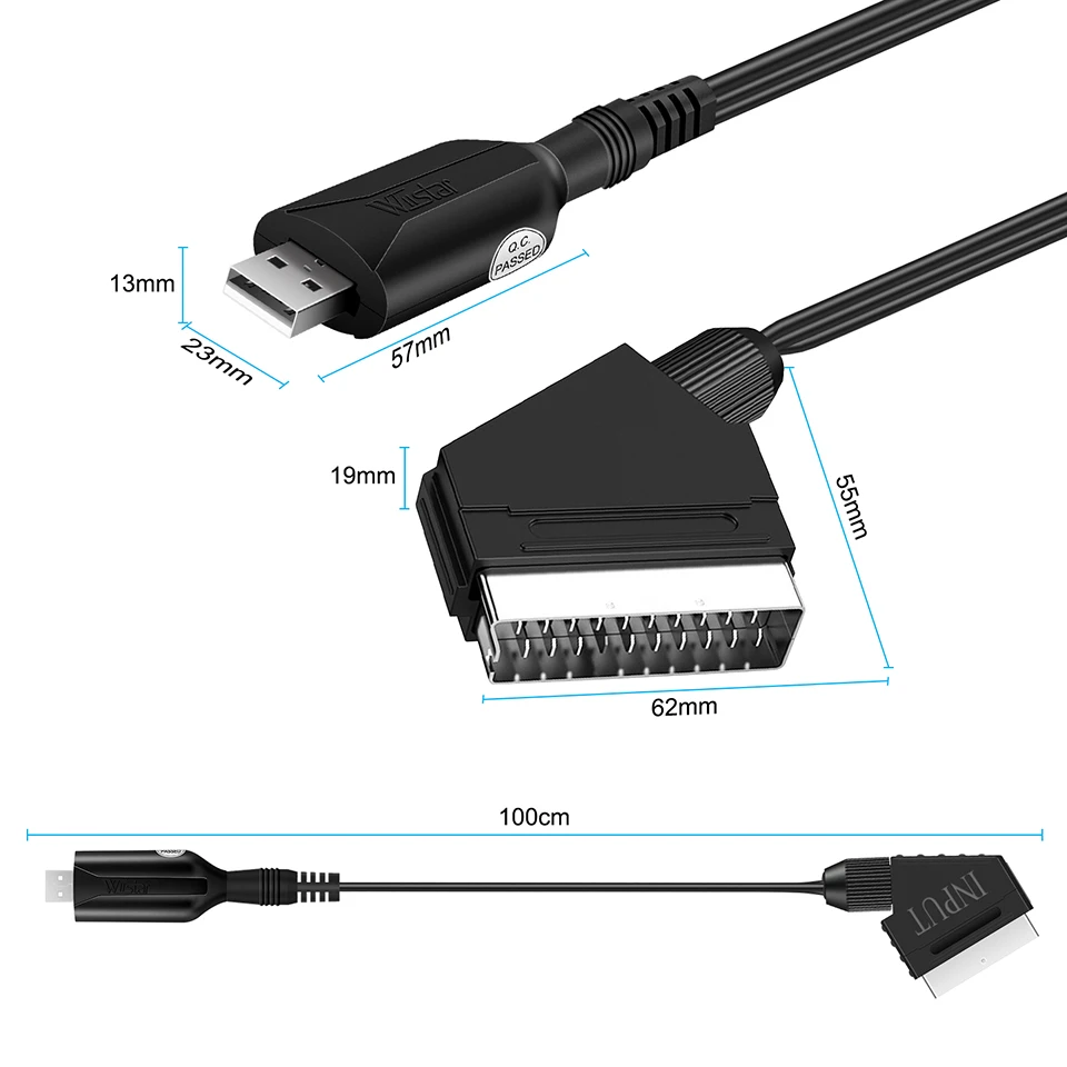 SCART to USB2.0 Video Capture Card USB 2.0 SCART Video Audio Capture Card Easy Cap DVD DVR VHS Converter Adapter Card TV Video