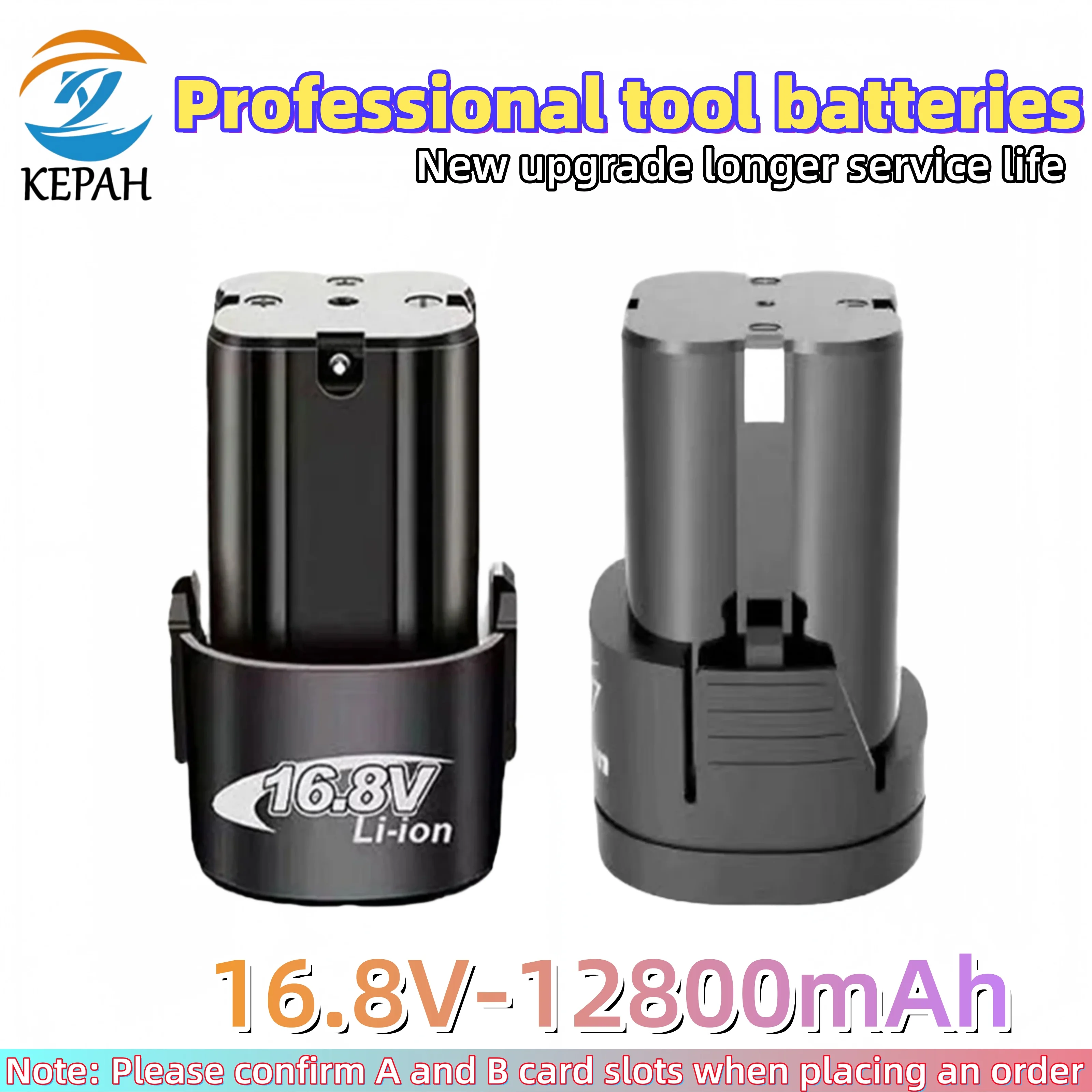 New 16.8V 12800mAh Universal Rechargeable Lithium Battery For Power Tools Electric Screwdriver Electric Drill Li-ion Battery