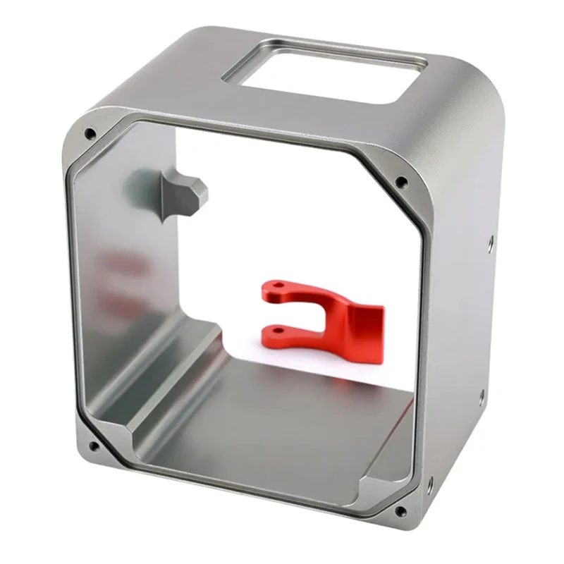 Piezas de aluminio de precisión personalizadas Mecanizado CNC Piezas de aluminio anodizado Caja electrónica de aluminio de fresado CNC