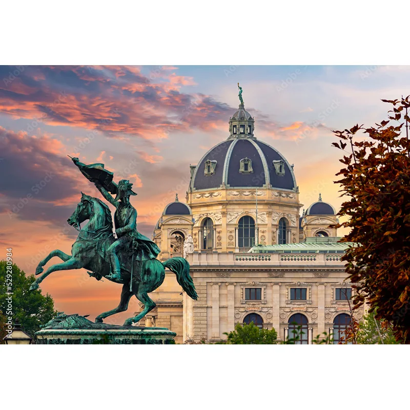 NITREE Art Cloth Background European Landscape Famous Scenic Spots Street  Night Scene Photography Background Props  OZ-13