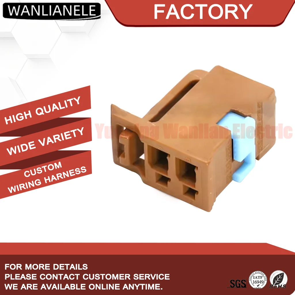 50 Sets 6098-2830 4 Pin Female Connector NBS4F-SEAT-F HSG Fit Seat Motor Harness 0.64/2.8mm Hybrid