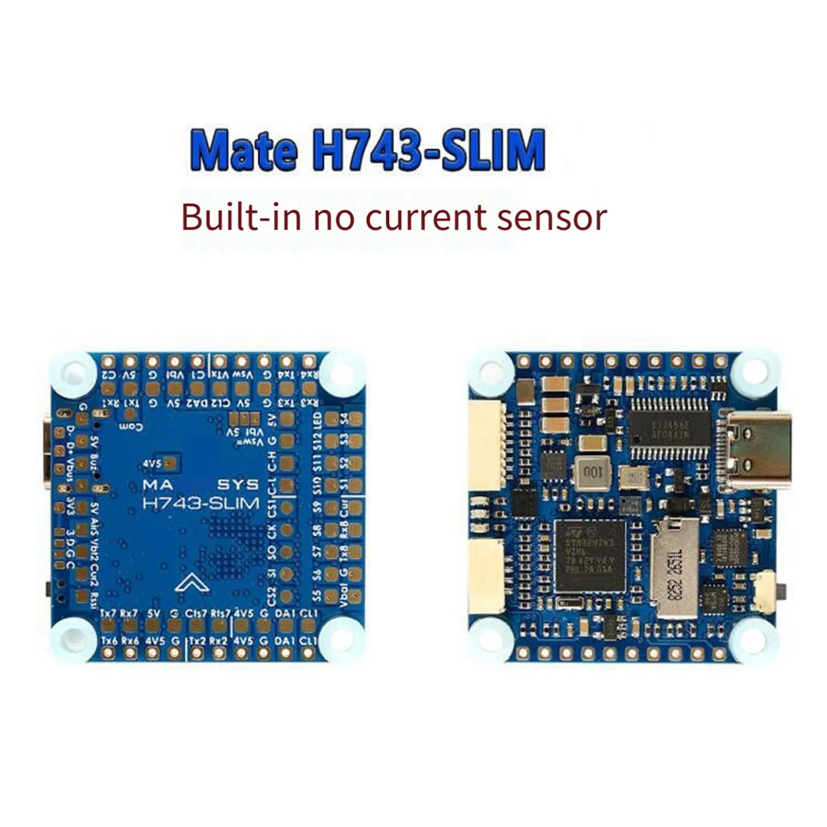 

【ПОДАРОК】10X Модуль контроллера FPV MATEK H743-SLIM V3 со встроенным датчиком тока для радиоуправляемых гоночных дронов и самолетов