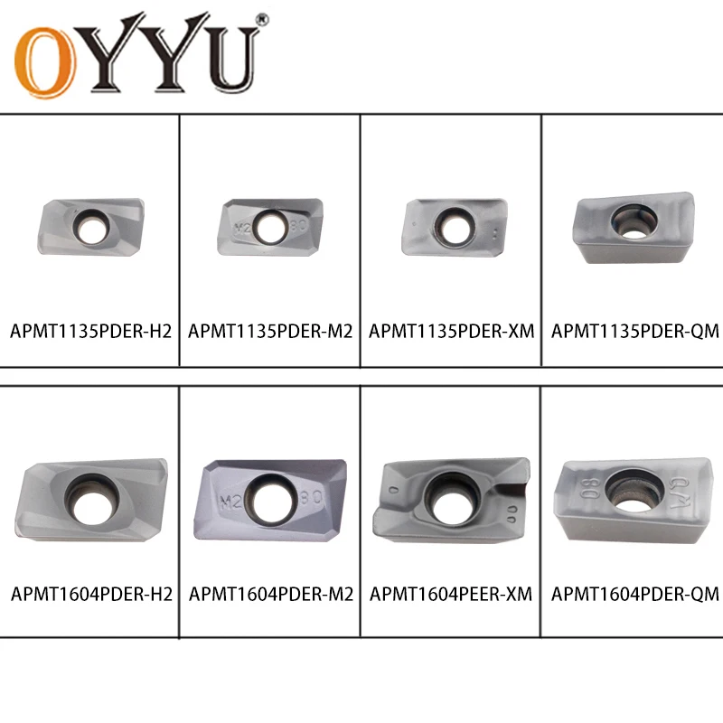 

Oyu 10 шт. токарный инструмент APMT APMT160420-GW APMT1135PDER APMT1604PDER H2 XM M2 QM OY880A фрезерный карбид