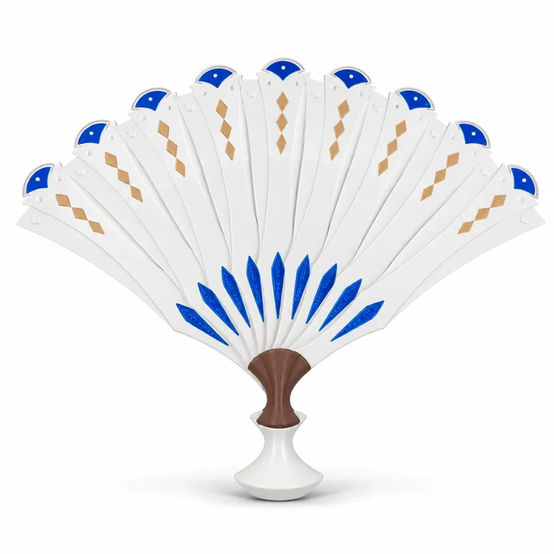 ZZZ Zenless Zone Zero Velina Cosplay Folding Fan Arcylic Hand Fan Halloween Carnival Party Props