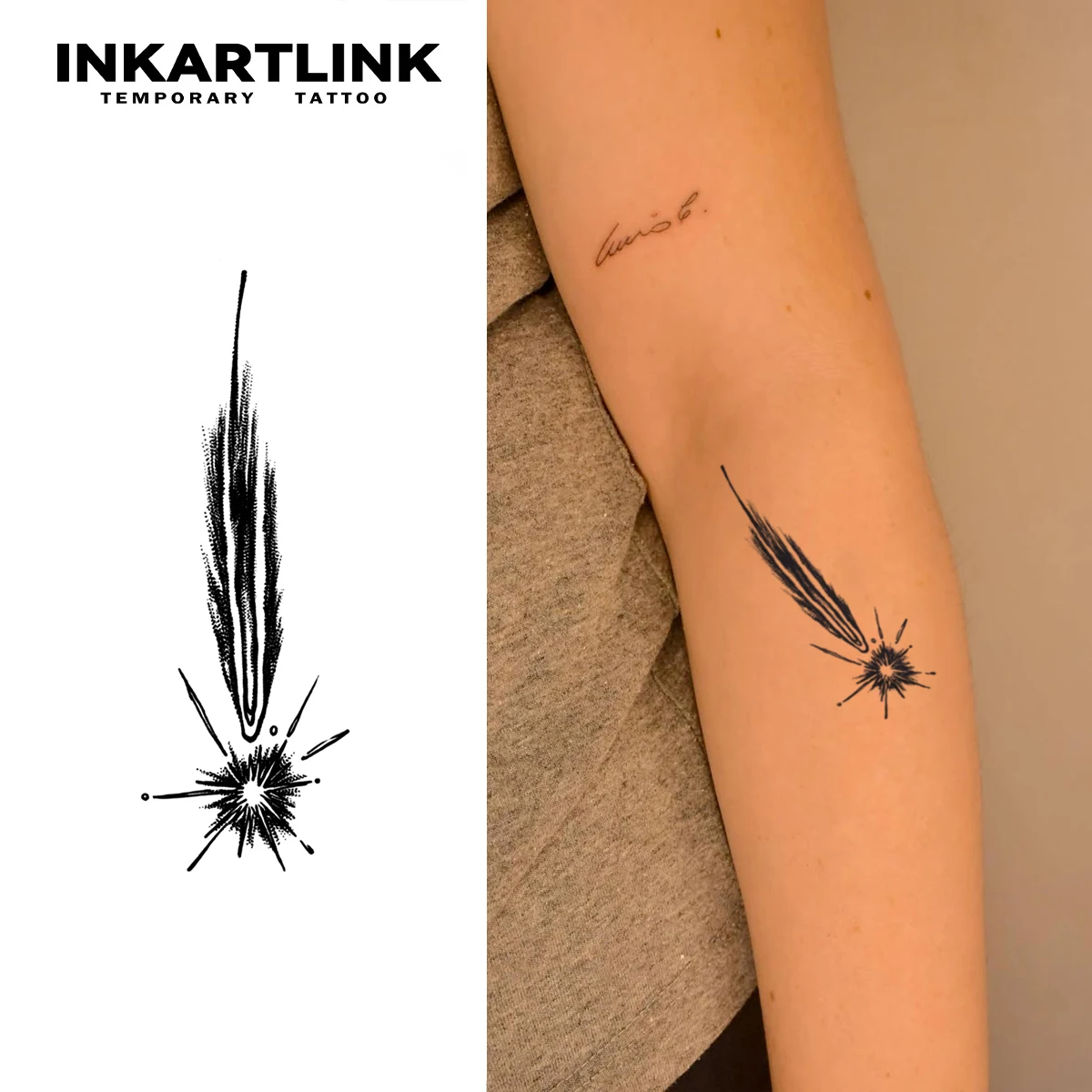 

Временная татуировка meteor, обнаженная до 15 дней, новая технология, волшебная водонепроницаемая полуперманентная наклейка.