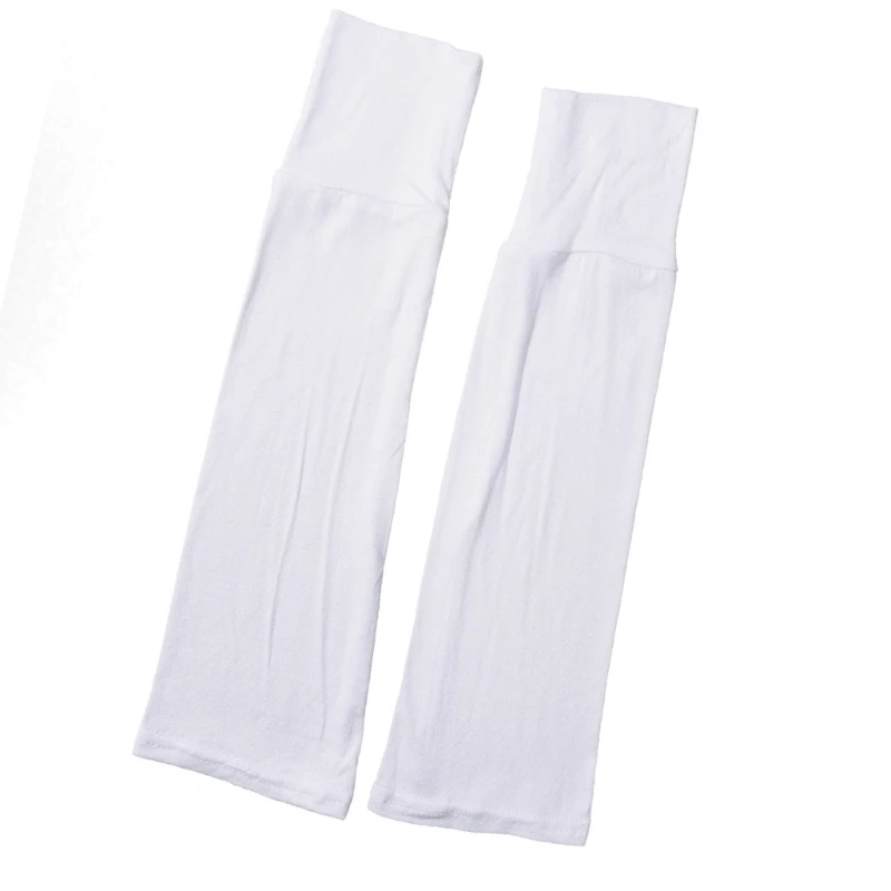 PXPB Soft Cotton Long Fingerless Gloves Stretchy Arm Sleeves for Women Everyday Wear with Sun and Various Activity