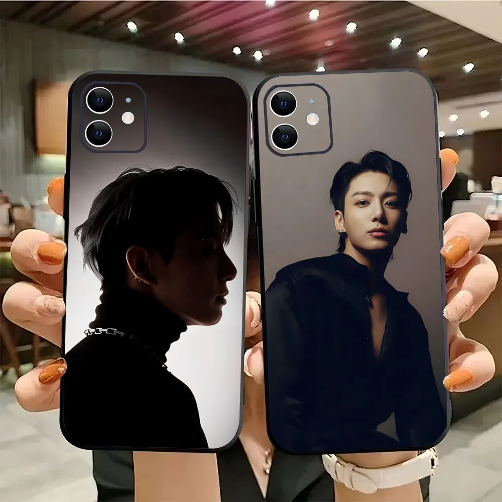 1pcKorea E-Euphoria J-Jungkook-K-KPOP Phone Case Silicone Soft For IPhone 16 15 14 13 12 11 Plus Pro Max Plus