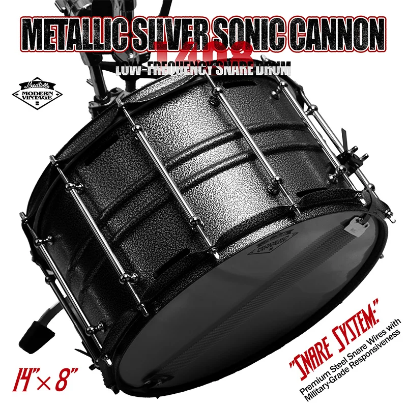 

Low-frequency Snare Drum 14" X 8" 5.0 MM Oilpaper Heads Birch Wood Chamber Professional Drum Set