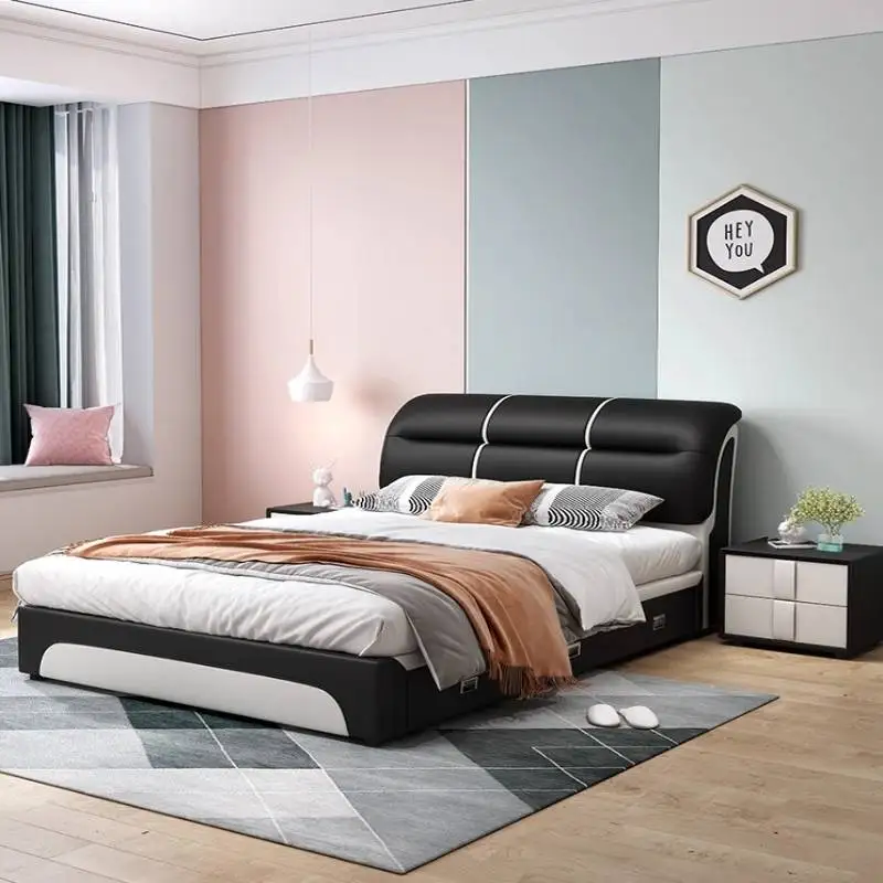 أسود الحد الأدنى سرير أطفال تخزين الشمال الأبيض تصميم واحد سرير أطفال الحديثة مخصص خشبية Lettino لكل أثاث بامبيني المنزل