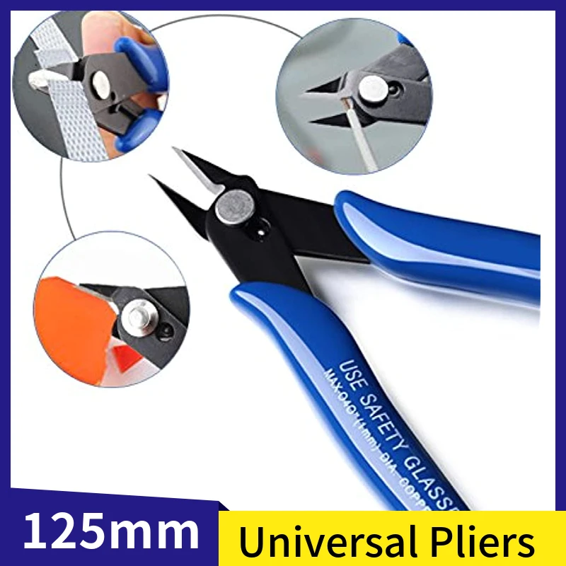 Universal Diagonal Pliers Electrical Wire Cable Cutters Cutting Side Snips Flush Pliers Carbon Steel Pliers Nipper Hand Tools