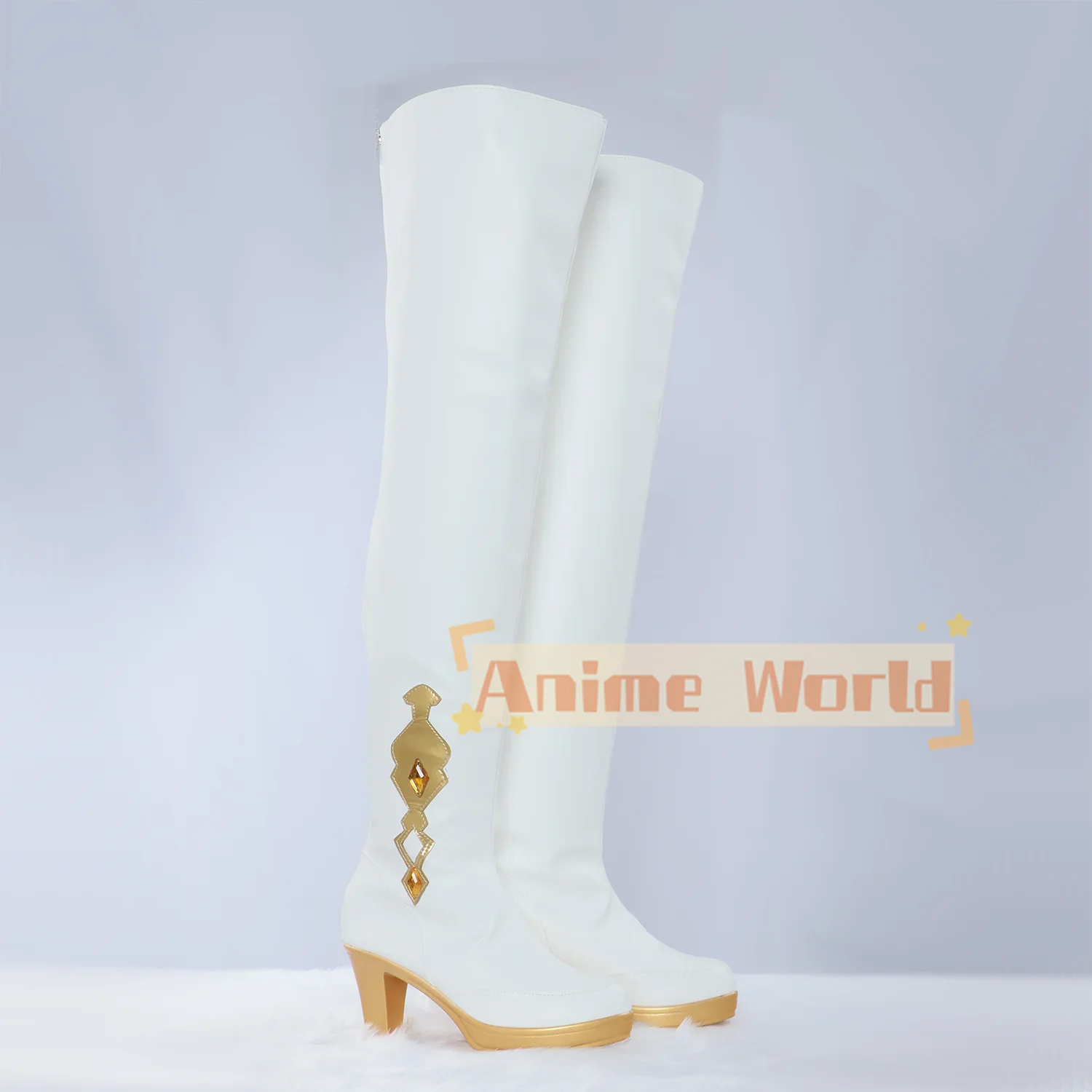 Genshin Impact Navia Race Queen Shoes Cosplay Boots Halloween Carnival Boots Custom Made