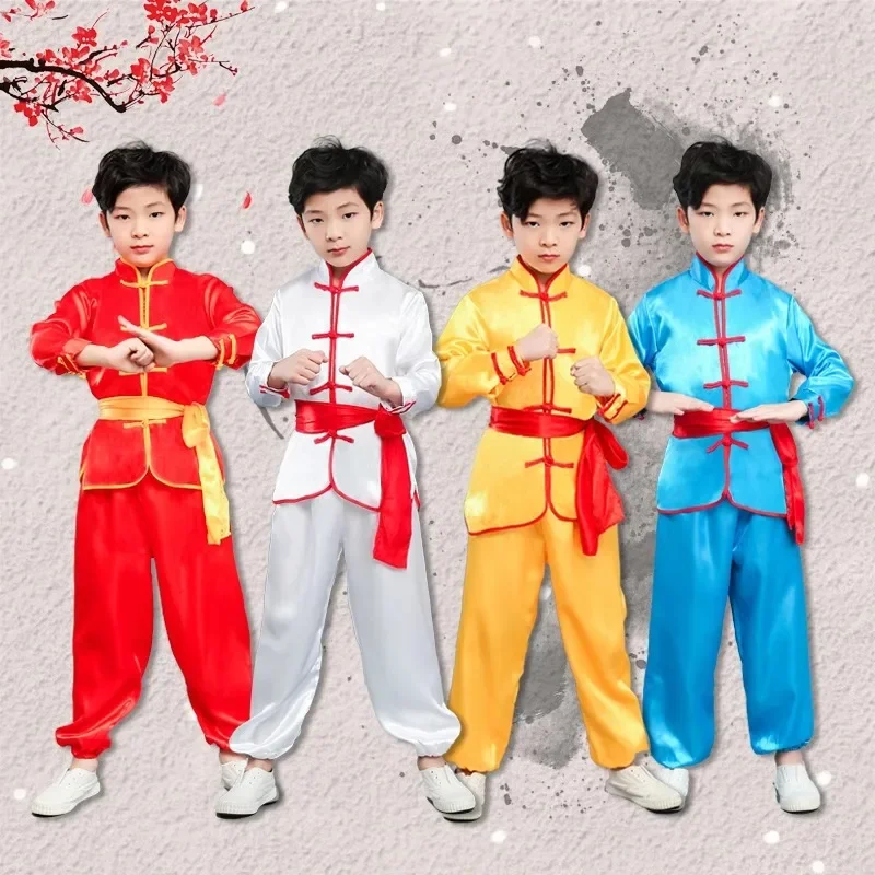 

Children's Martial Arts Performance Clothing Tai Chi Kung Fu Outfit Boys Girls Traditional Costume Stage Performance Ensemble