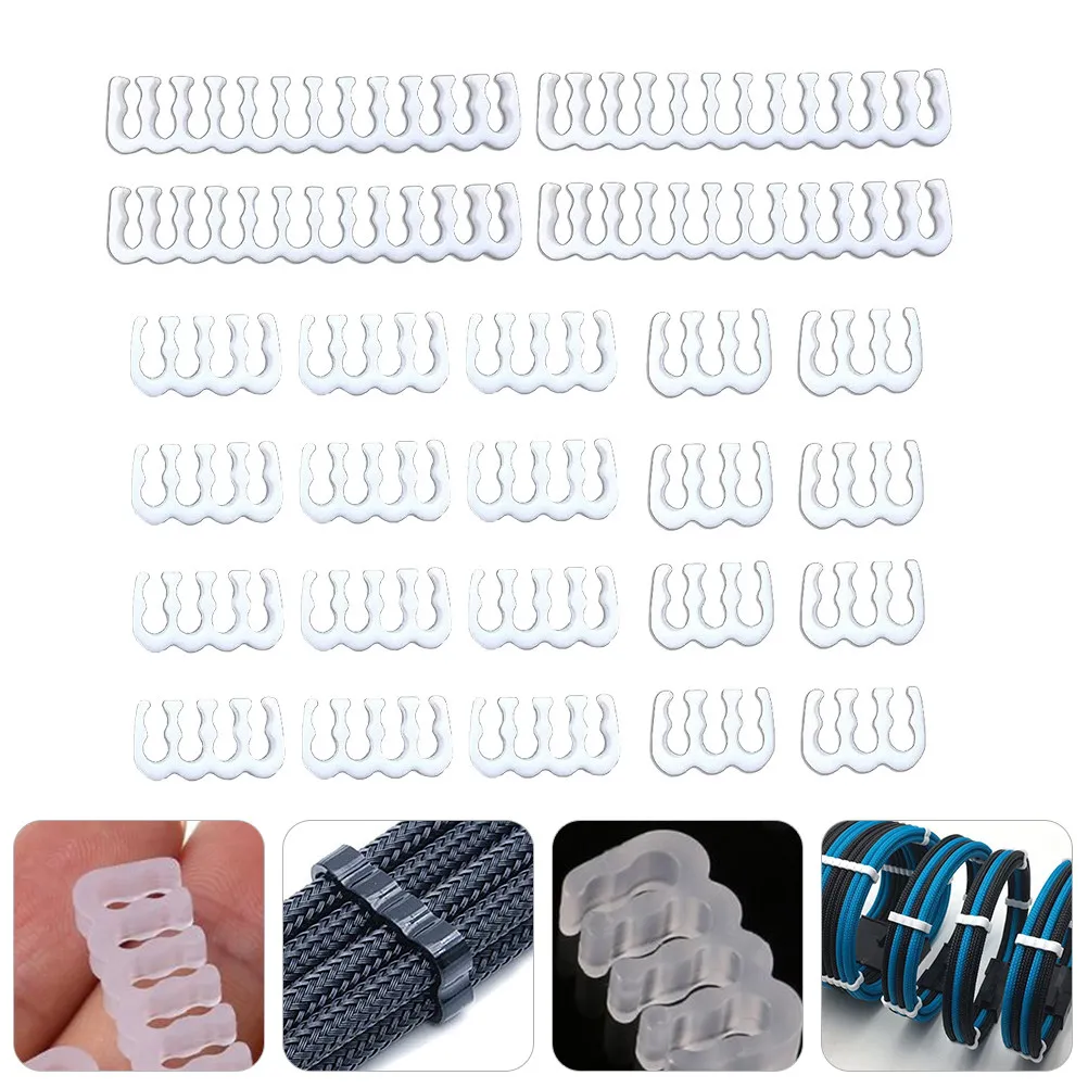 1Set Clamp Power Supply Extension 24Pin 8Pin 6Pin High-Quality Cable Organizer Computer Part Wire Management