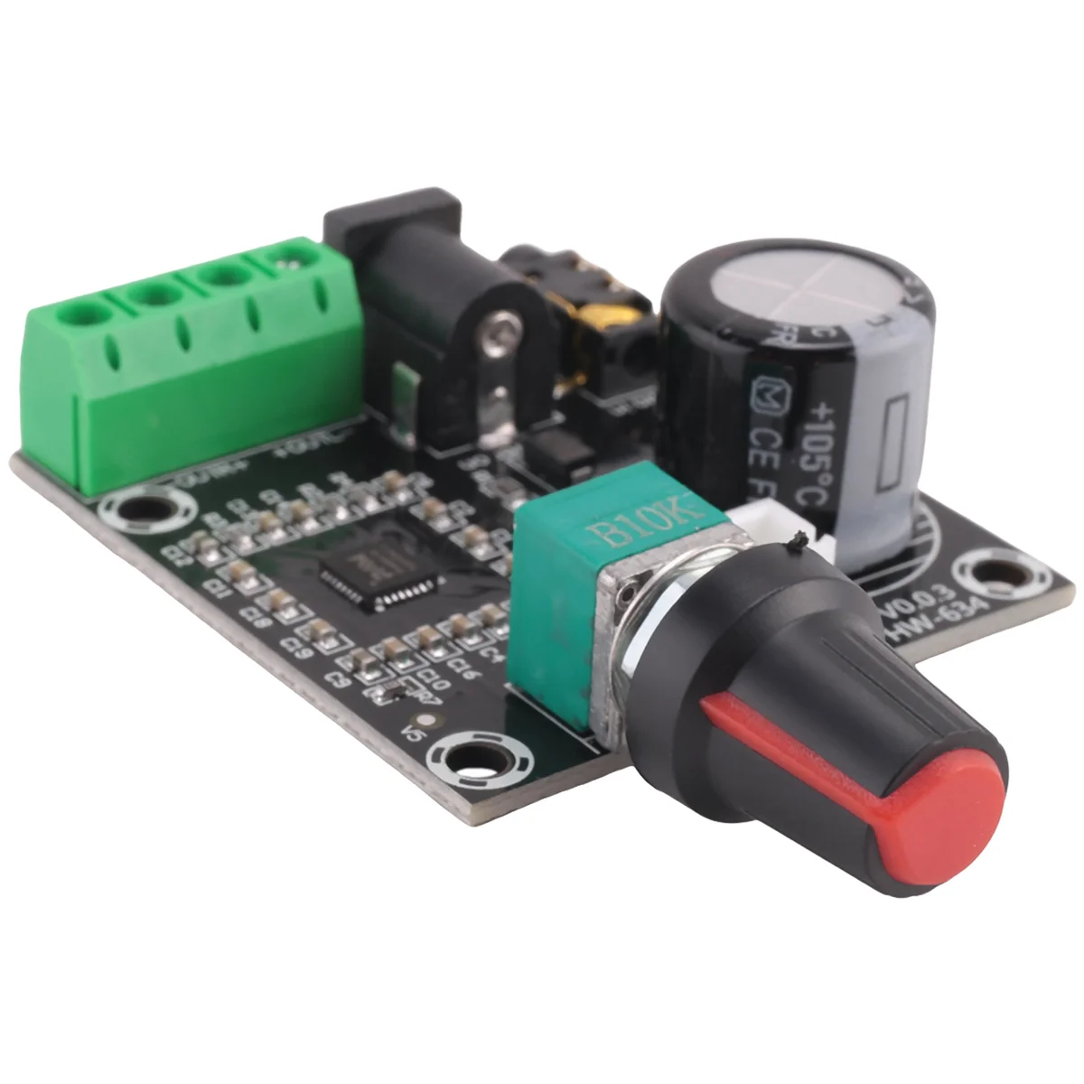 SMIEA PAM8610 Dual Channel DC 12V HD Placa amplificadora estéreo de áudio digital puro Classe D 15W x 2 Módulo amplificador de alta potência