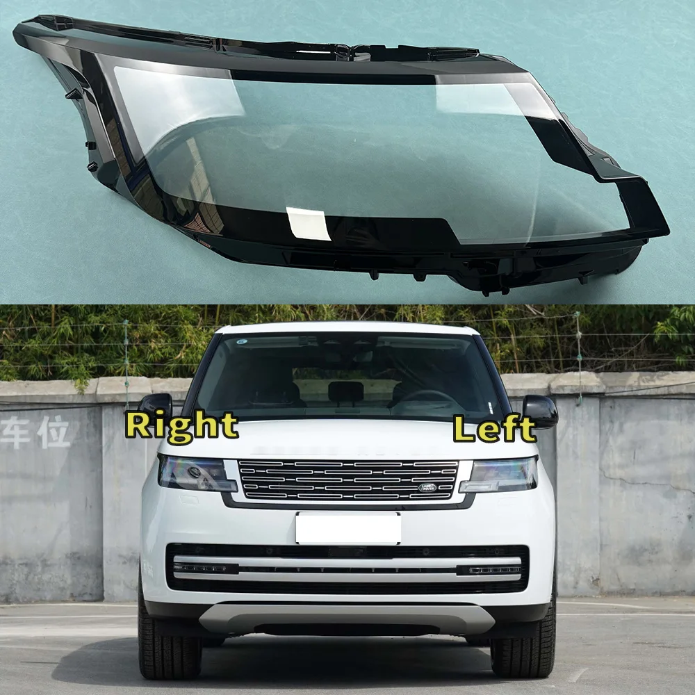 

For Land Rover Range Rover 2023 2024 Car Front Headlight Cover Auto Headlamp Lampshade Lampcover Head Lamp light Lens Shell Caps