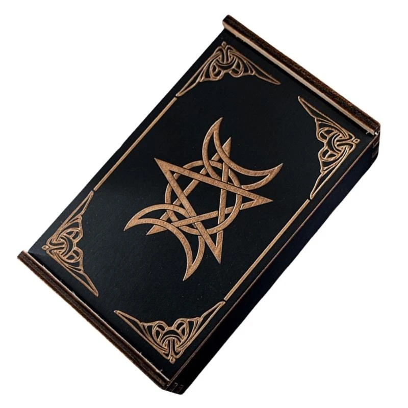 Tarot Card Storage Case Portable Tarot Cards Box Astrologys Divination Storage Case Push Pull Card Container