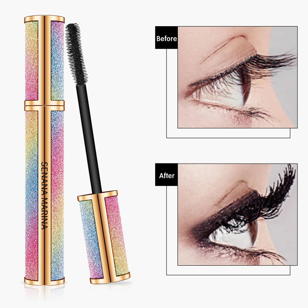 3D Silk Fiber Waterproof Mascara Eyelash Extension Black Browm Thick Curling Eye Lash Eyes Makeup Tool Korean Cosmetic косметика