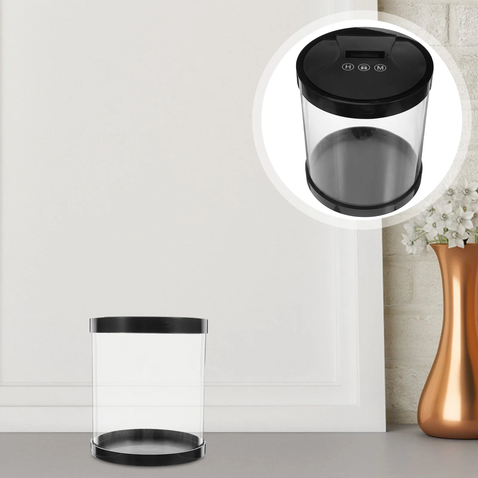 Smart Timer Lock Box Clear Electronic Safe Case For Phone Self-Discipline Time Management Multi-Function Storage Organizer