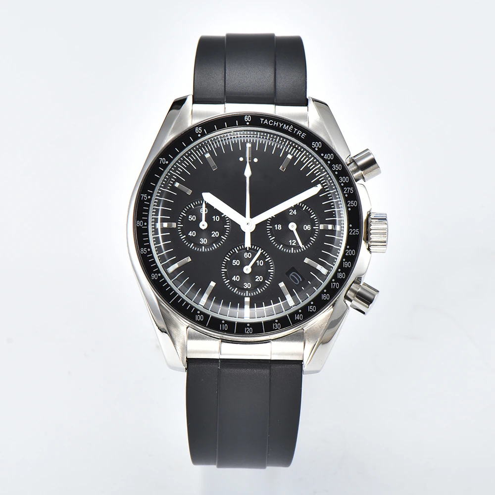 Customizable personalized logo luxury VK63 watch automatic date timer watch suitable for VK63 movement sapphire glass