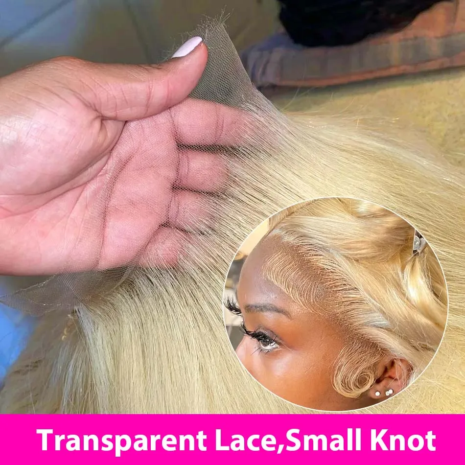 Honey Blonde HD Lace Front Perucas para Mulheres, Remy Brasileira Onda Do Corpo, Transparente Frontal Do Cabelo Humano, 30 ", 613, 13x6, 13x4