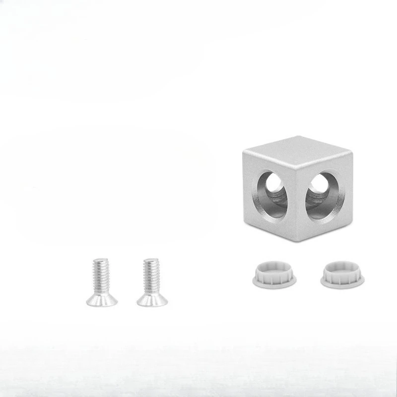 4PCS 1530 2020 3030 4040 4545 Aluminum Cube Corner Connector Fastener Match Use Aluminum Profile