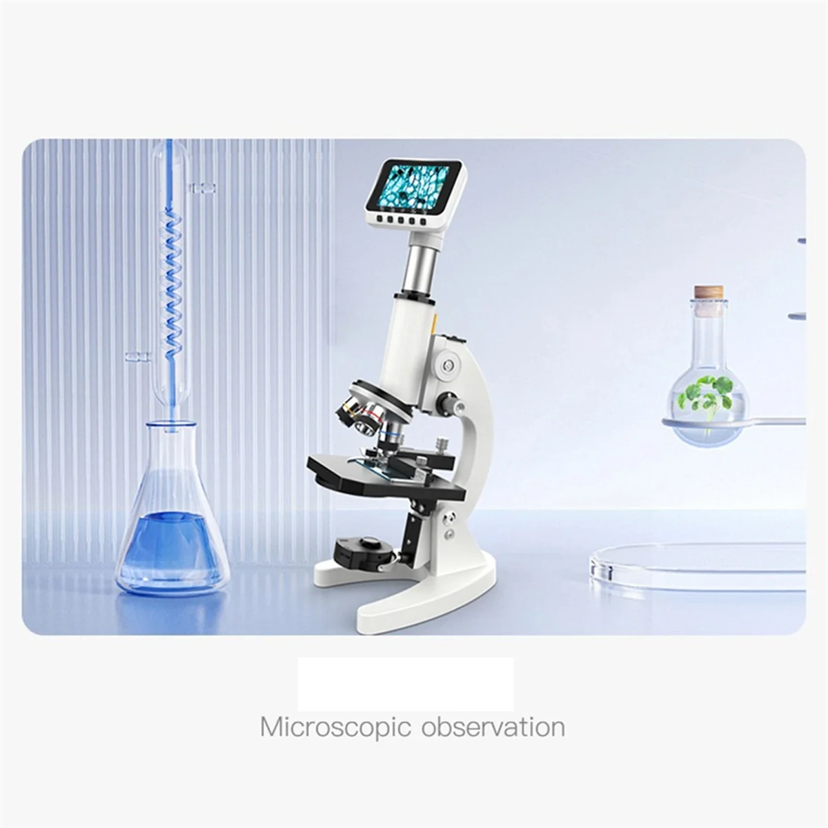 ABJZ 2.8 بوصة شاشة مجهر إلكتروني 1000X مجهر رقمي صيانة صناعية مجهر سطح المكتب