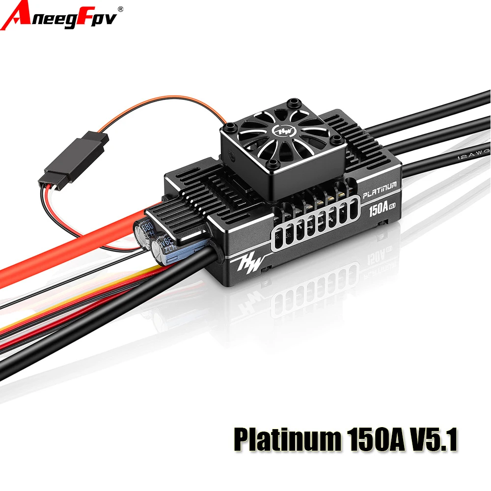Hobbywing Platinum HV 150A V5.13-8S переключаемый 5-8 В/10 А BEC бесщеточный регулятор скорости ESC для RC фиксированного 3D летающего квадрокоптера