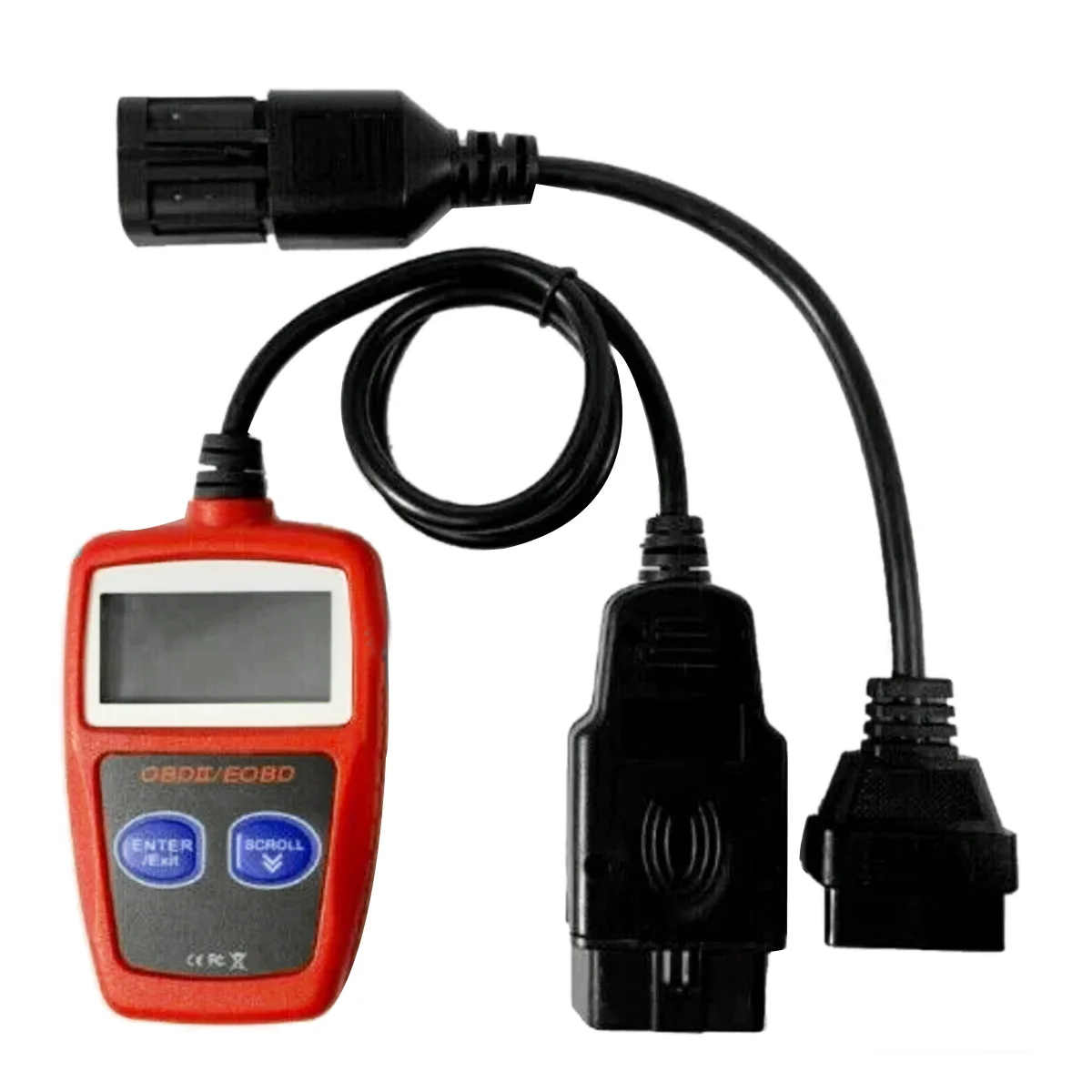 OBD ATV Motorcycle Connection Cable OBD2 to 8 Pin Diagnostic Adapter+MS309 OBD2 Scanner MultiLanguages Diagnostic