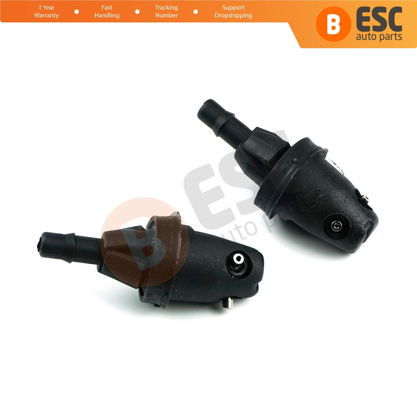 

ESC ESP1058 2X Rear Tailgate Windshield Windscreen Water Washer Jet Spray Nozzle Set 46818055 for Fiat Doblo 119 263 2000-2021