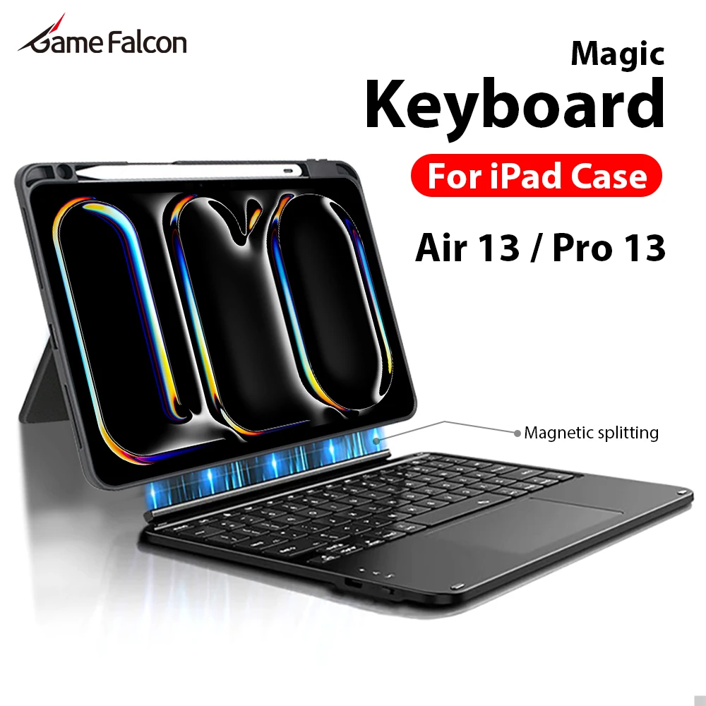 Magic Keyboard Case For Ipad Pro 13th M5 M4 2024 2025 Generation Funda For iPad Air 13 M4 M3 M2 2026 Magnetic Protective Cover