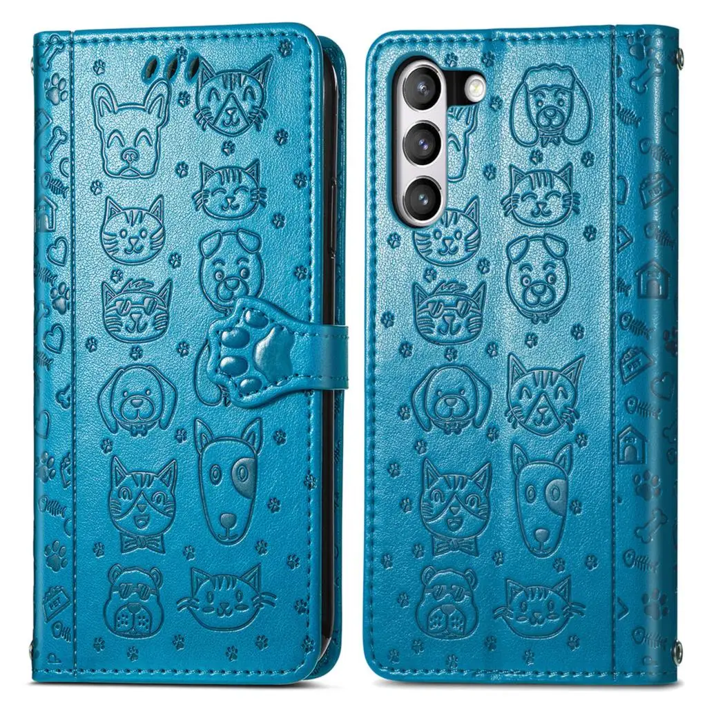 Custodia in pelle di moda carina per Samsung Galaxy S21 FE 5G S22 Ultra S20 Plus custodia a portafoglio per custodie Samsung S22