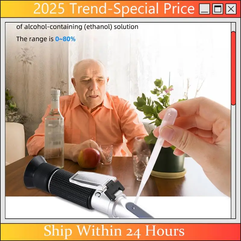 

A61Z предложения Рефрактометр спирта 0-80% Ручной спиртометр для тестера спирта Измеритель спирта