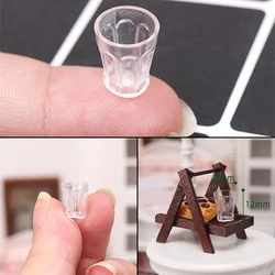 5Pcs 1:12 Dollhouse Miniature Water Cups Dollhouse Kitchen Accessories Toys