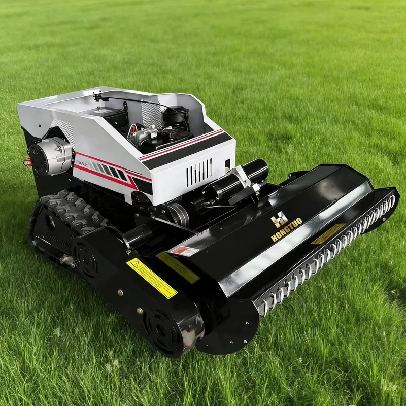 Smart Crawler Remote Control Lawn Mower High Horsepower All-Terrain Weed Brush Cutter for Farm Orchard