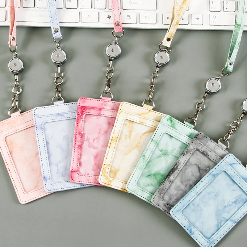 

Women's Business Credit Card Holder Wallet Marble Credit Card Holder for Women Fashion ID Bank Card Cover Protectors Purse Bags