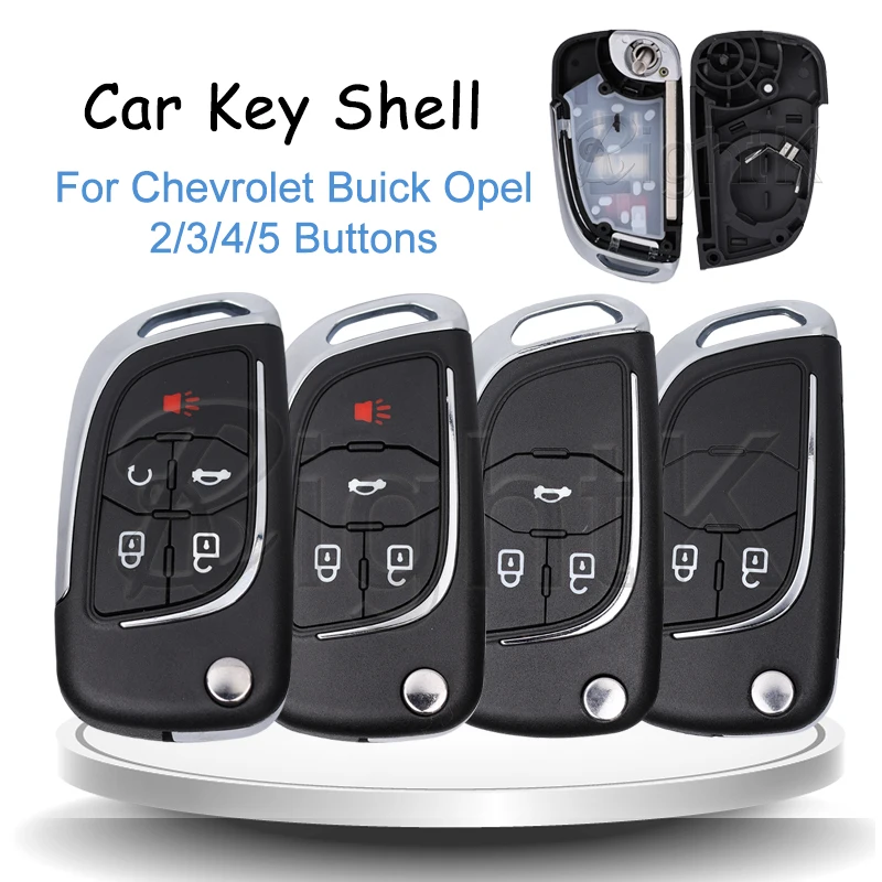 

Modified Smart Key Case For Buick Opel Chevrolet Cruze Epica Lova Camaro Vauxhall Insignia Astra Mokka Flip Remote Car Key Shell