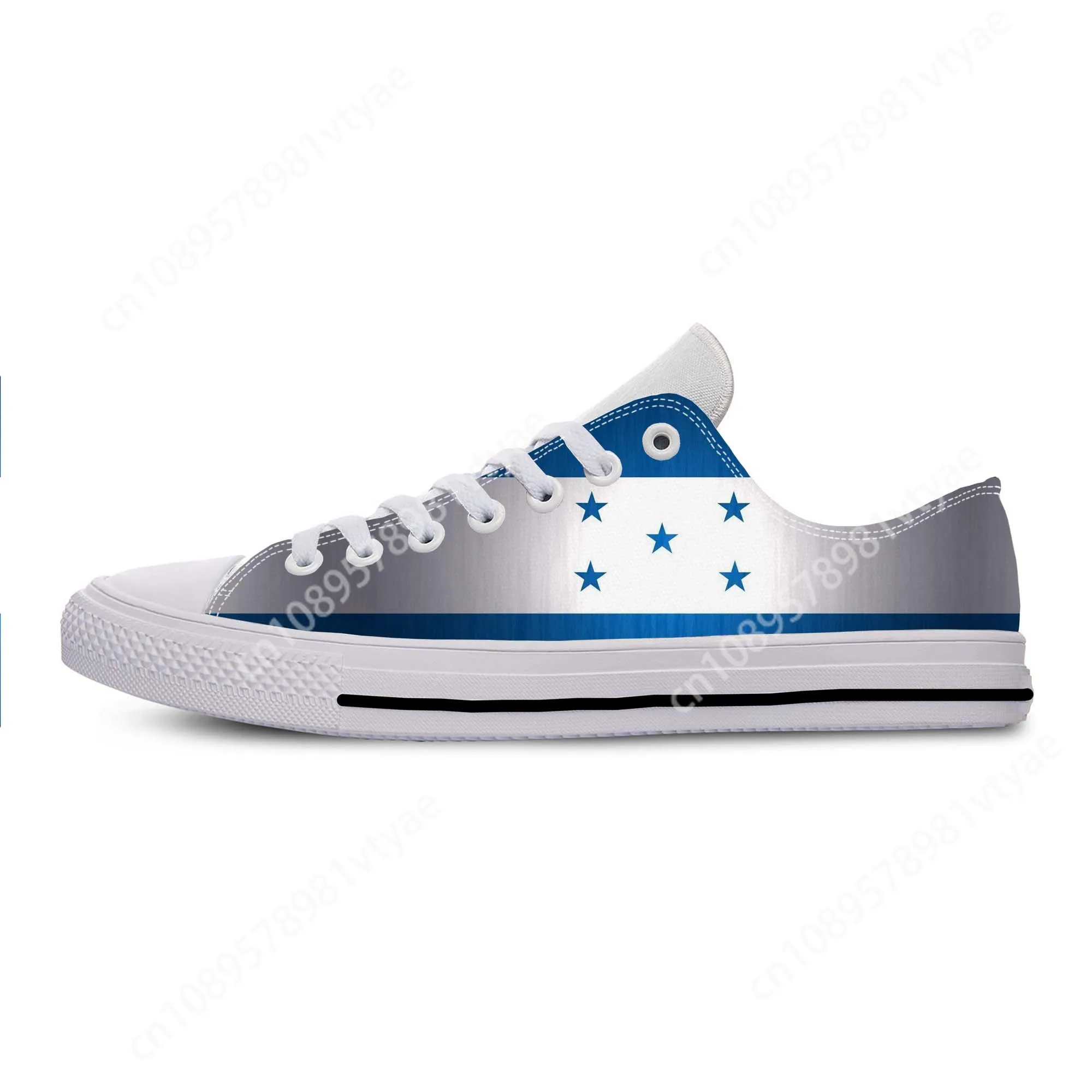 Honduras Honduran Flag Patriotic Pride Cool Funny Casual Cloth Shoes Low Top Comfortable Breathable 3D Print Men Women Sneakers